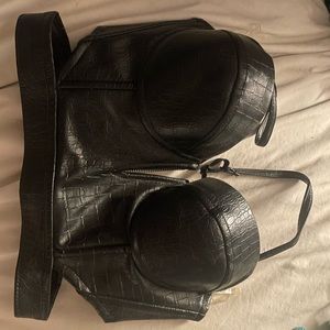 Charlotte Russe leather bralette